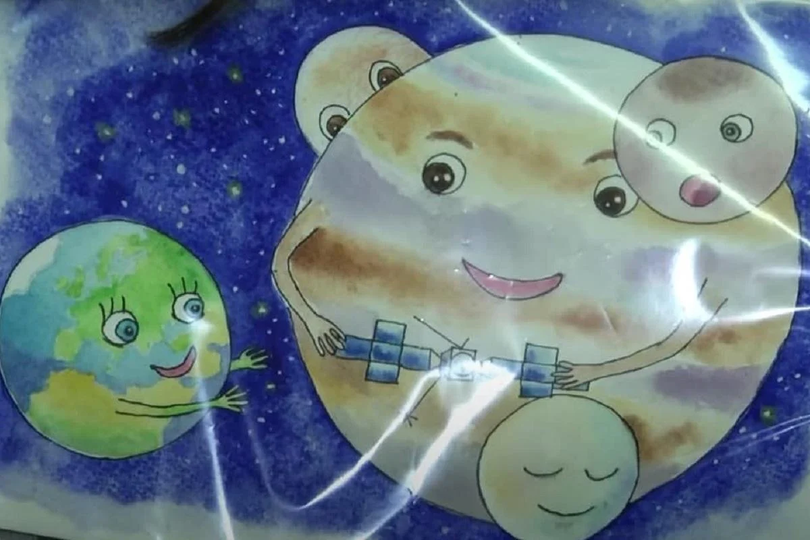 МАЛЮНОК НА КОСМІЧНІЙ РАКЕТІ